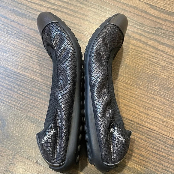 Geox Respira Piuma Ballet Flats Snakeskin Leather EU 39 US 6 - Picture 5 of 10
